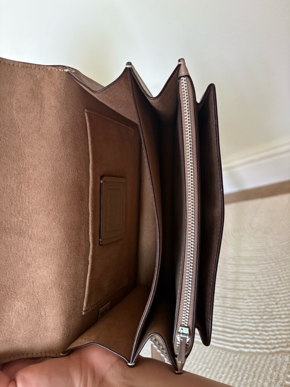 Coach Klare Crossbody Bag In Signature Canvas - Sand /Taupe/ Silver - Picture 5 of 13